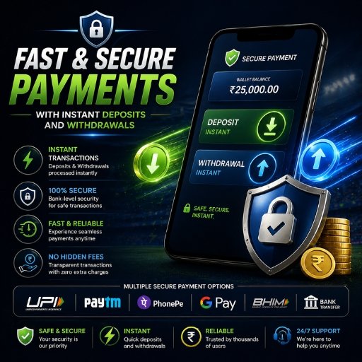 Fast & Secure Payments with Instant Deposits and Withdrawals
